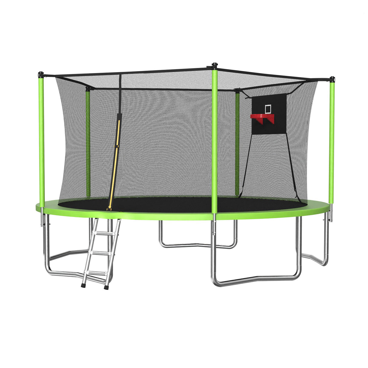 14FT Sports Fitness Trampoline with Enclosure Net