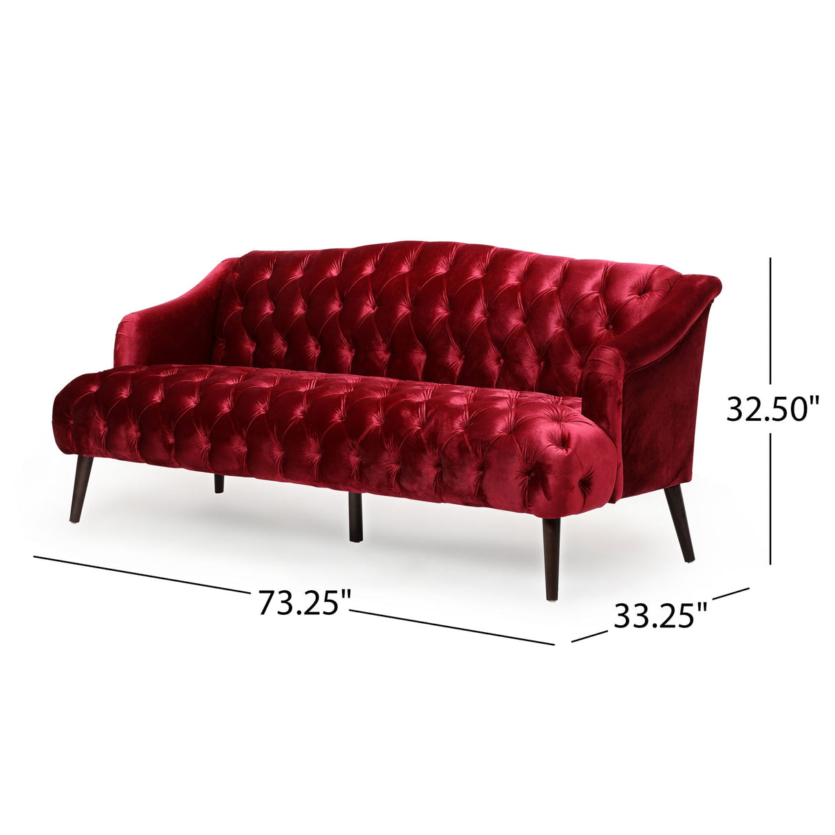 Comfy 3 Seat Sofa With Wooden Legs, For Living Room And Study - Best Buy Furniture