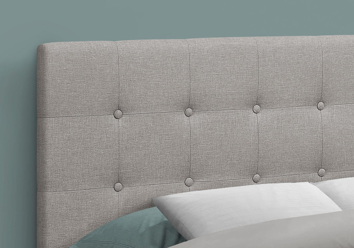 Full Size Bed Headboard Only, Upholstered, Transitional - Gray - Best Buy Furniture