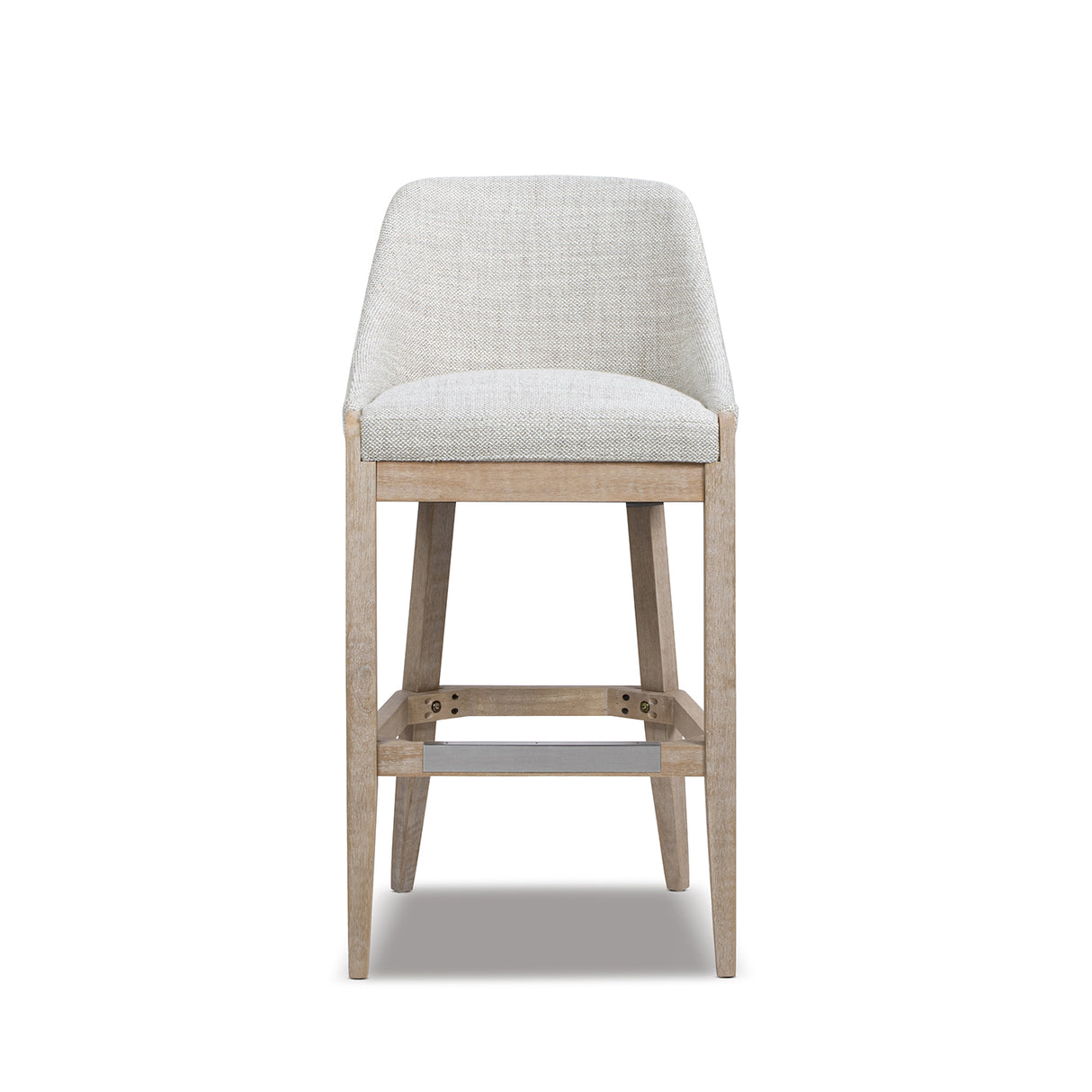 Newport 30.5" Coastal Curved Back Upholstered Barstool