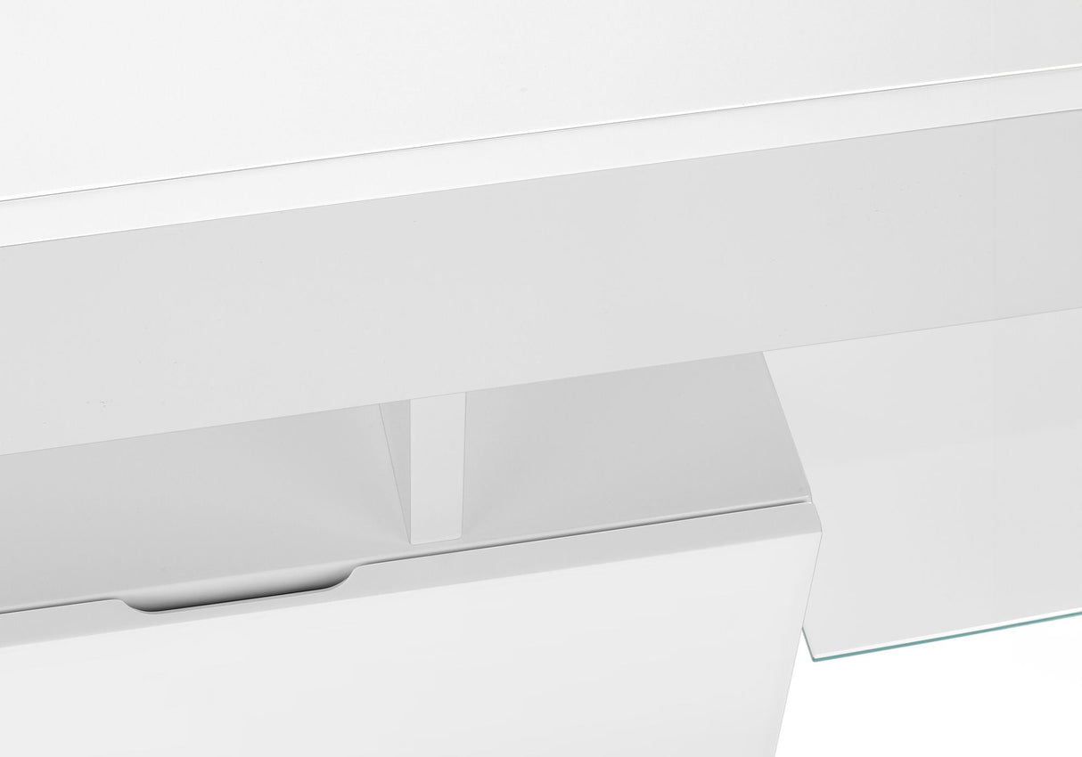 TV Stand, Console, Media Entertainment Center, Storage Cabinet, Glossy Contemporary & Modern - White - Best Buy Furniture