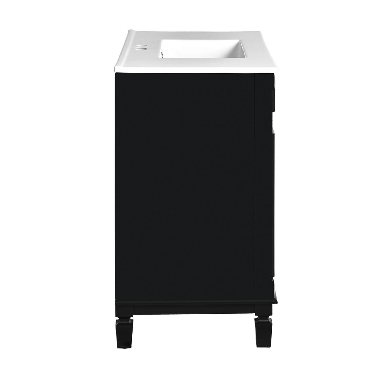 Bathroom Vanity With Top Sink, Basin On Cabinet With 2 Soft Closing Doors And 2 Drawers