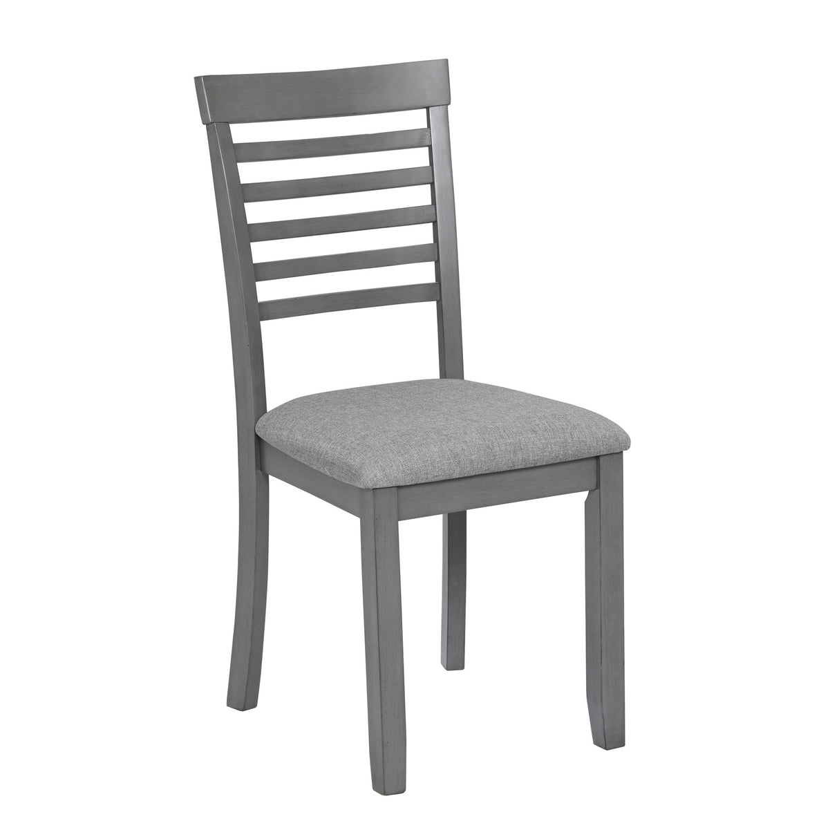 5 Pieces Modern Dining Set, Rectangular Wooden Dining Table With 4 Upholstered Chairs
