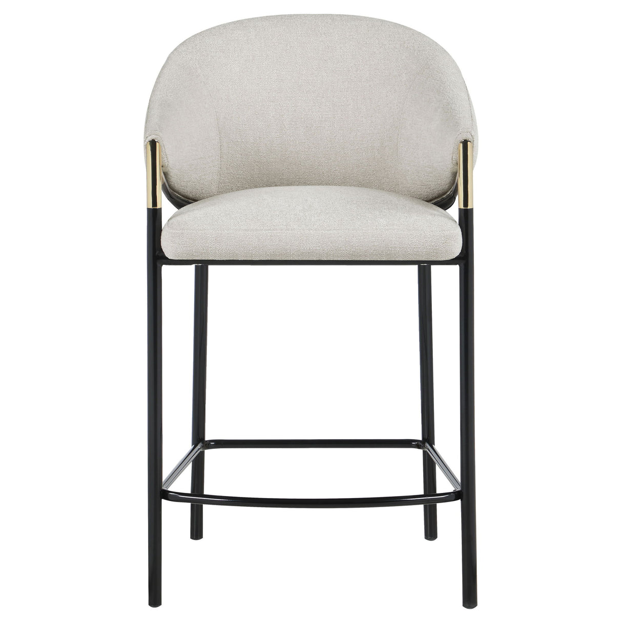 Sloped Arm Counter Stools (Set of 2) - Beige