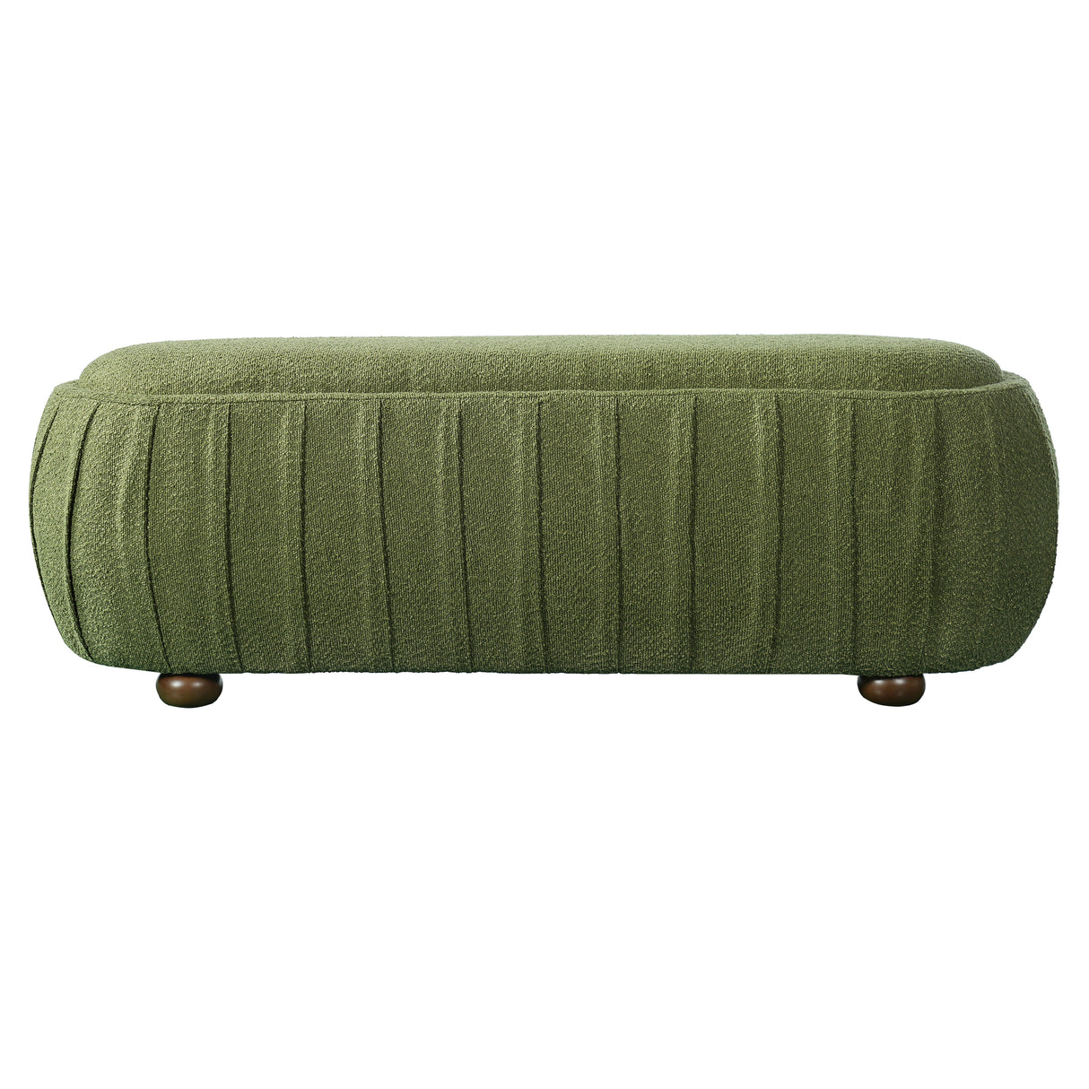 Upholstered Ottoman, Oval Shape