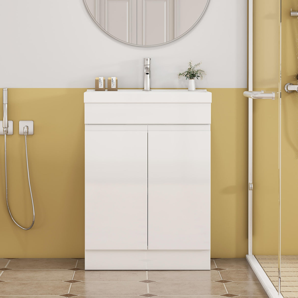 24-Inch Bathroom Vanity With Sink Combo
