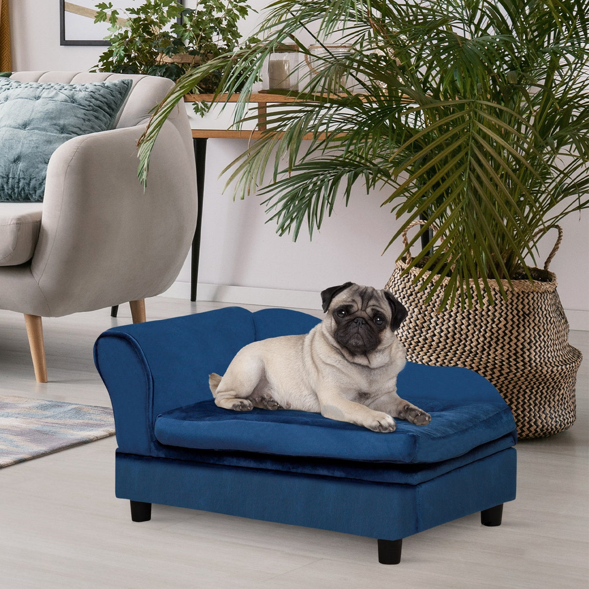 PawHut-Luxury-Fancy-Dog-Bed-for-Small-Dogs-with-Hidden-Storage-Pet-Bed