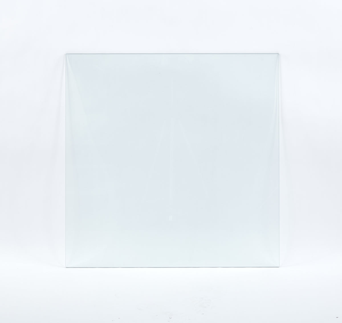 Tempered Clear Glass Top 80CM Square Dining Table
