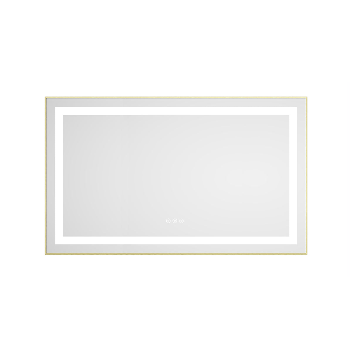 40 x 24 Inch LED Bathroom Mirror With Front And Backlight