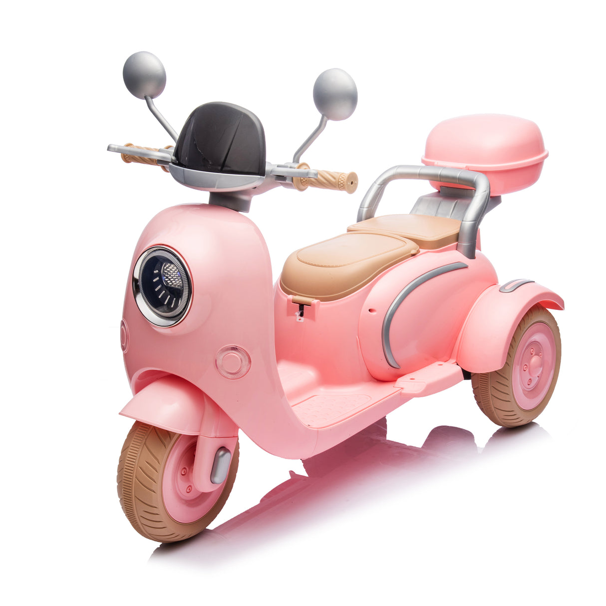 12V Two Motors Kids Ride On Two-Seater Electric Motorcycle
