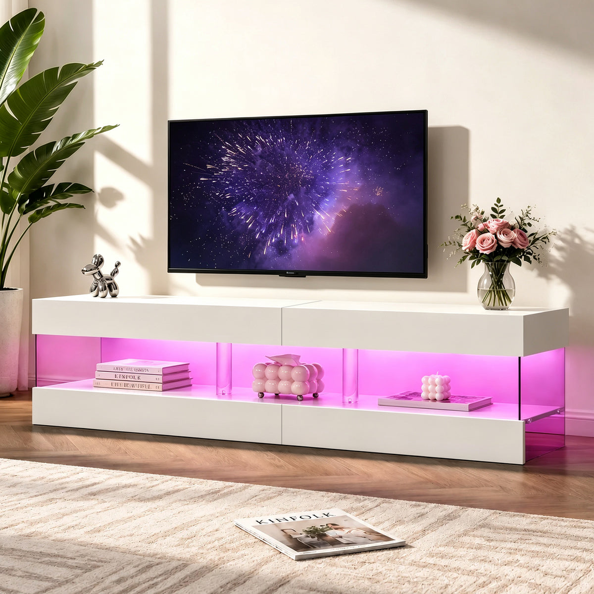Modern TV Stand for 70 Inch TV