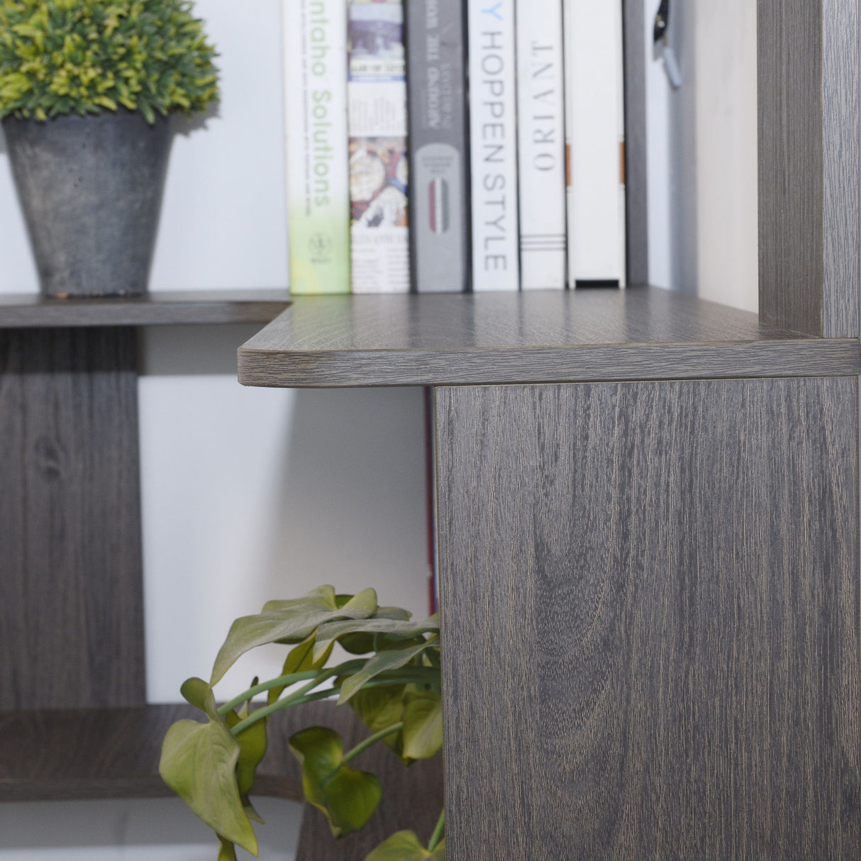 L-Shaped Design Corner Bookshelf