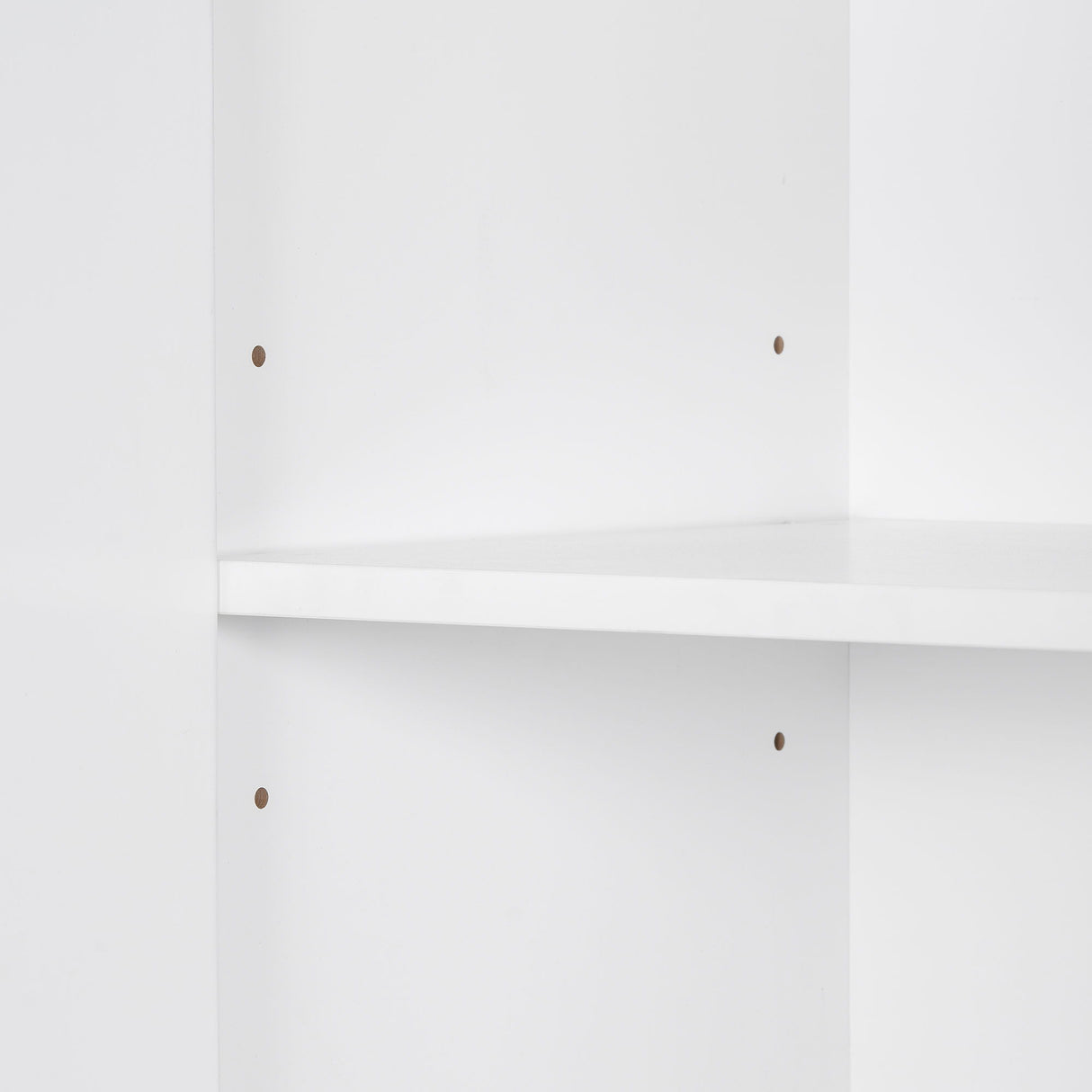 Modern Bathroom Storage Cabinet With Two Laundry Baskets, One Drawer, Adjustable Shelf