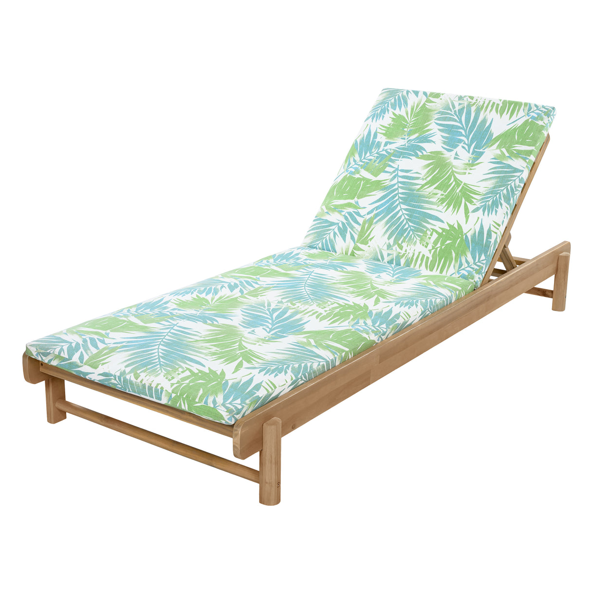 Light Teak Acacia Wood Chaise Lounge Set