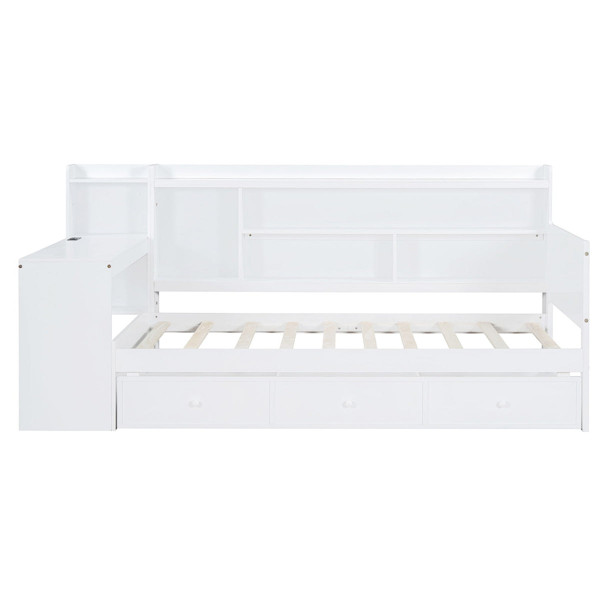 Daybed With 3 Drawers USB Ports And Desk