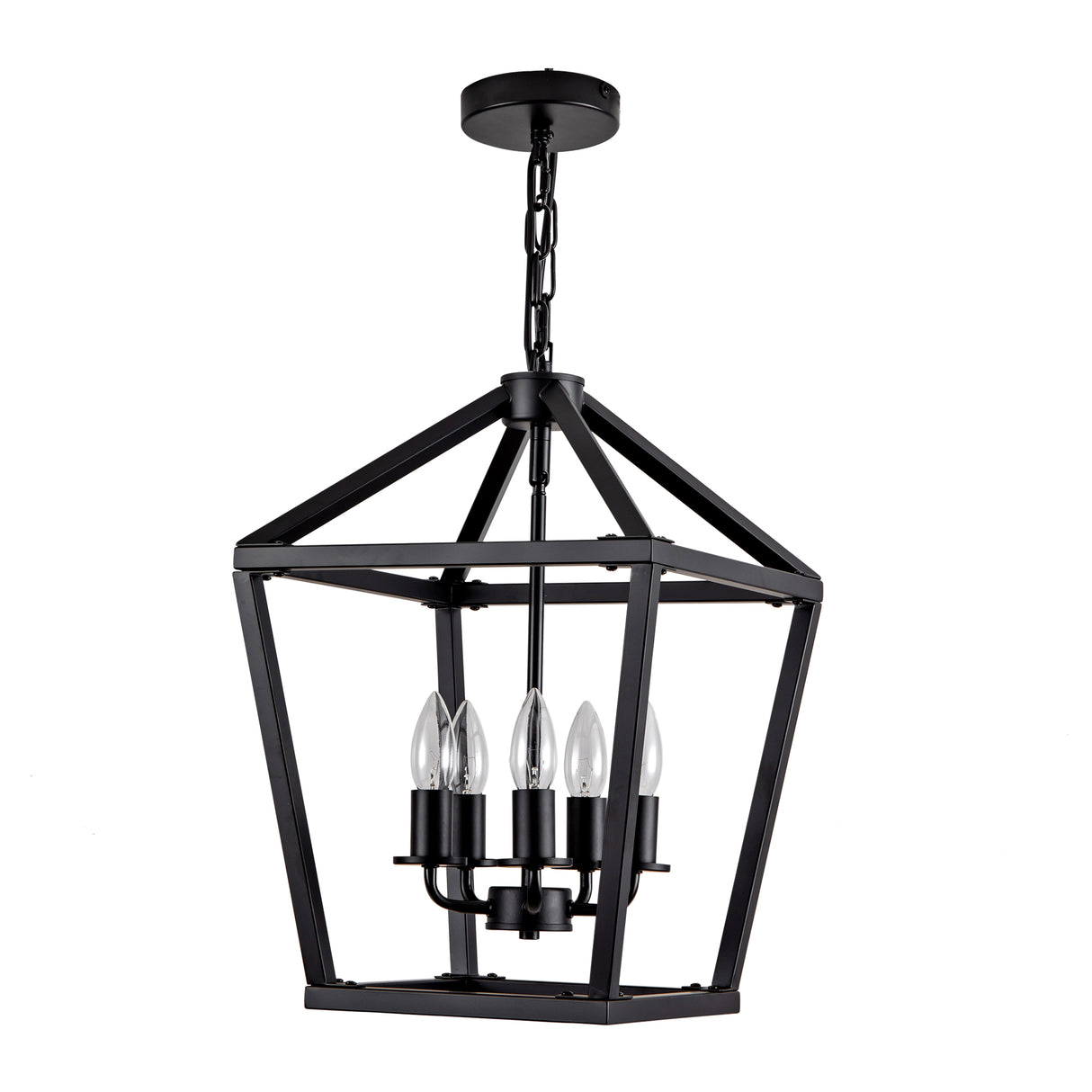 Farmhouse Lantern Chandelier 5-Light