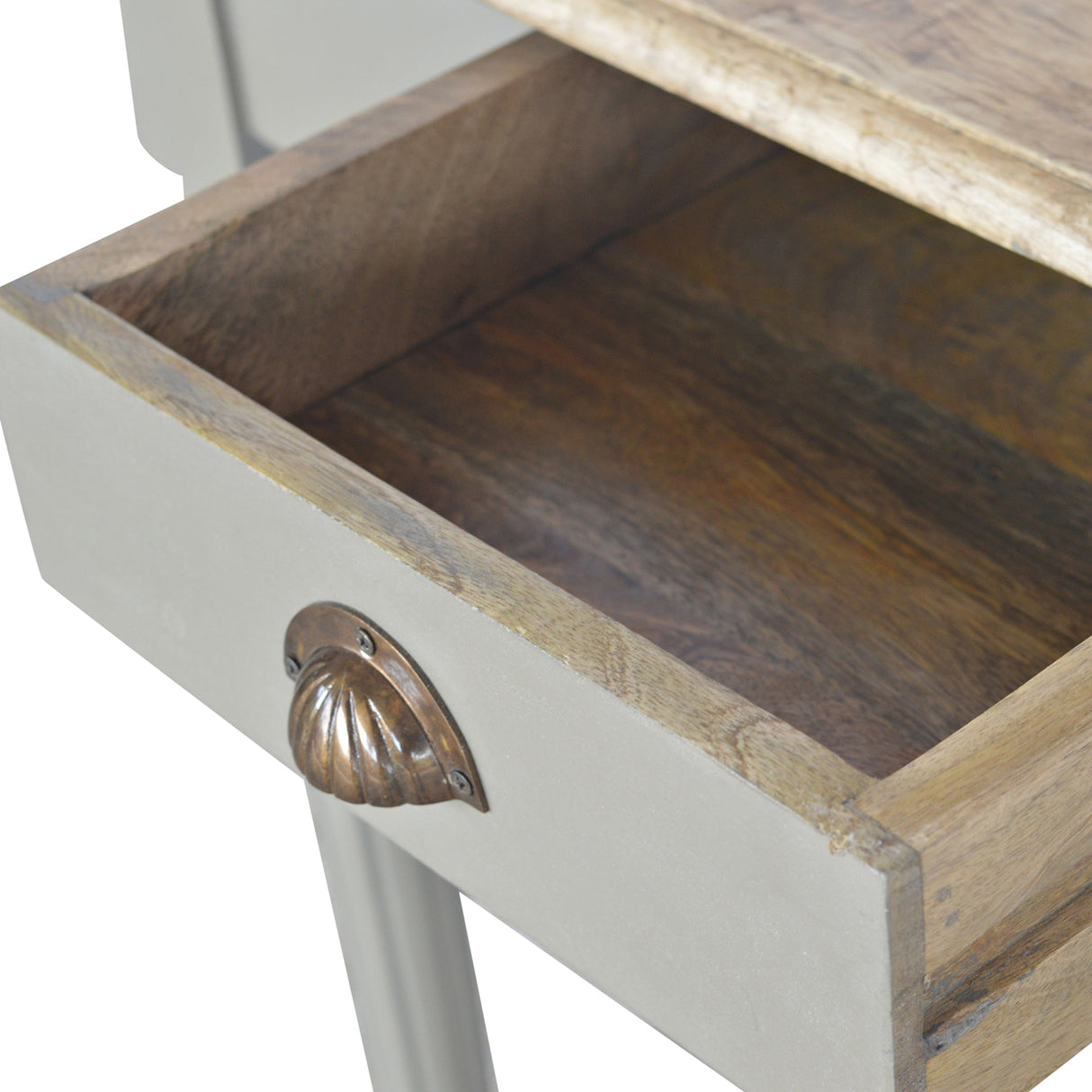 Solid Wood Hand Painted Writing Desk, 1-Drawer