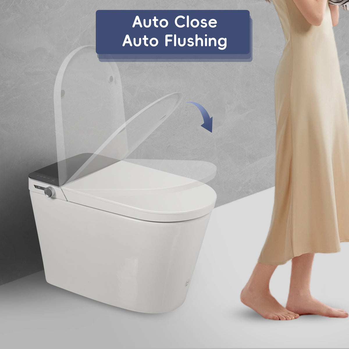 Tankless Smart Toilet With Bidet Built In