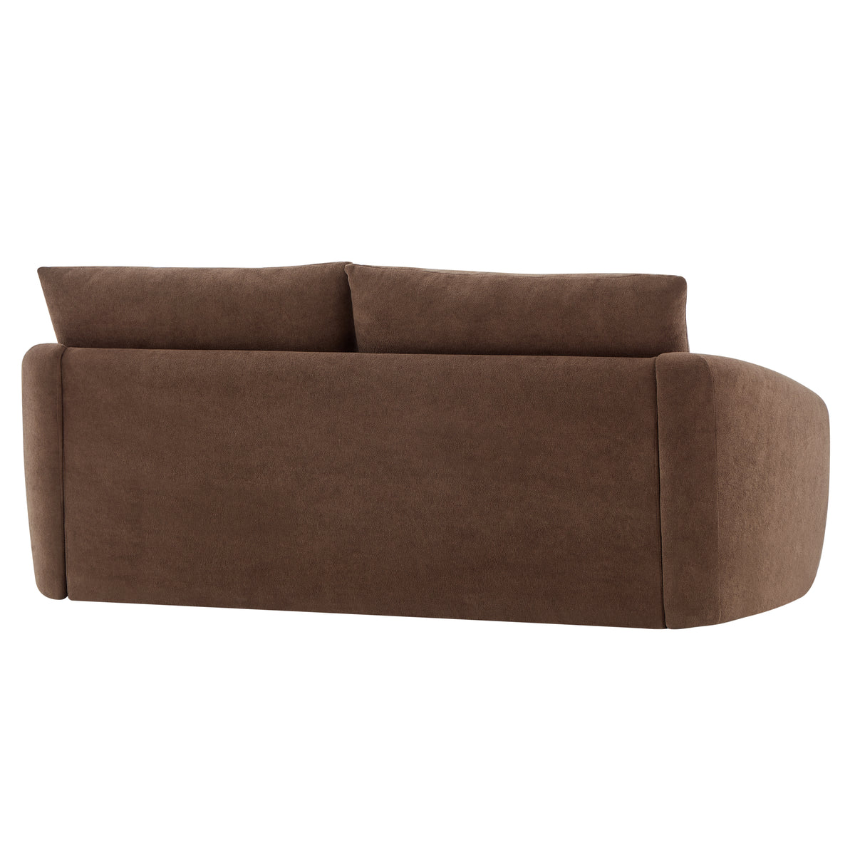 75 in. Curved Velvet Upholstered Sofa