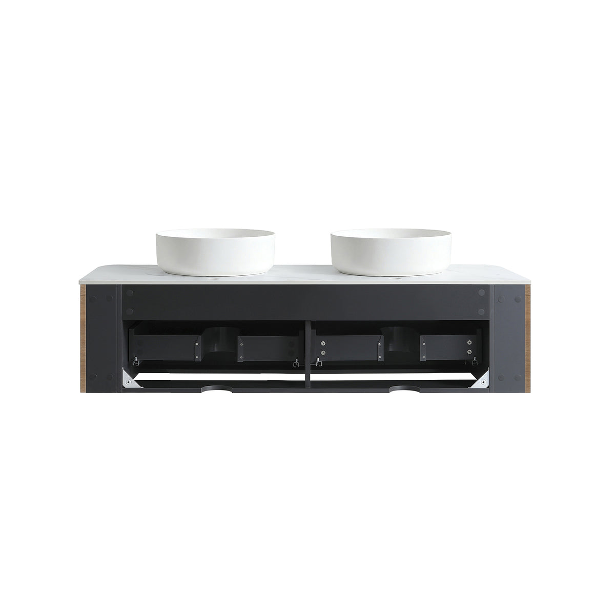 Erba 60 Inch Bathroom Vanity with Sink in Honey