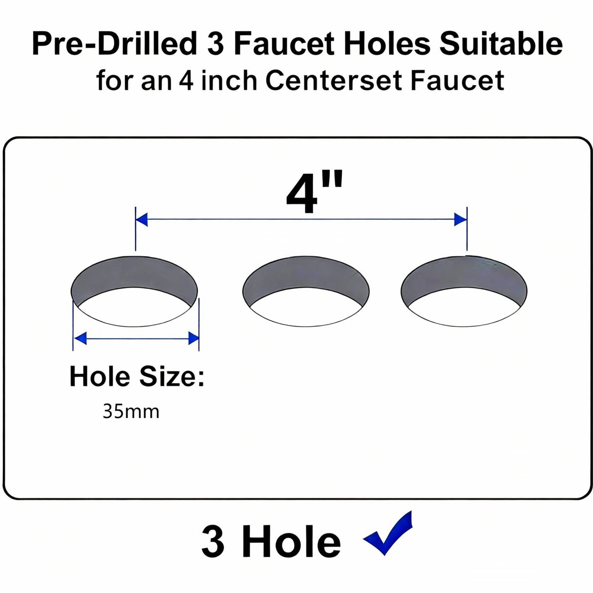 20.3 Inch Drop-In Bathroom Sink