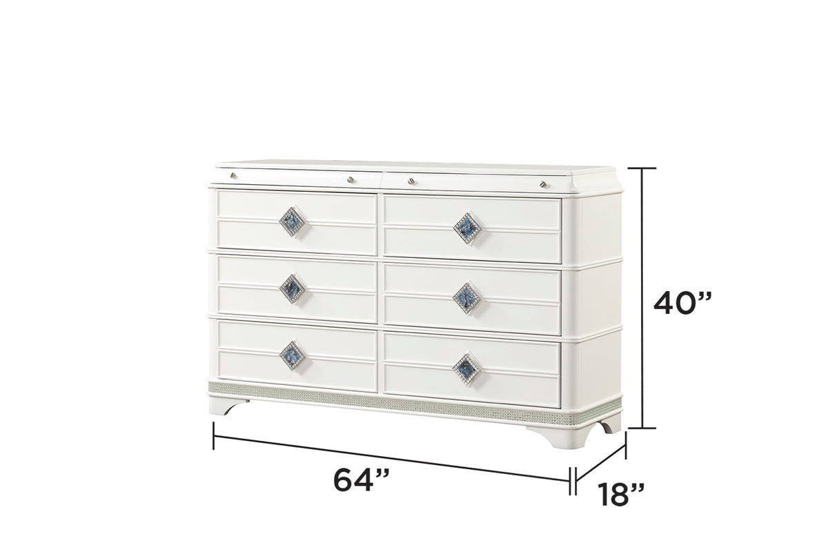 Laguna Modern Style 4 Pc King Upholstered Bedroom Set