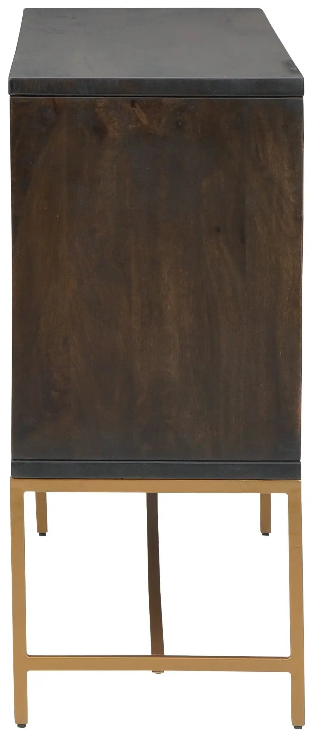 Elinmore - Accent Cabinet - Brown / Gold Finish - Best Buy Furniture