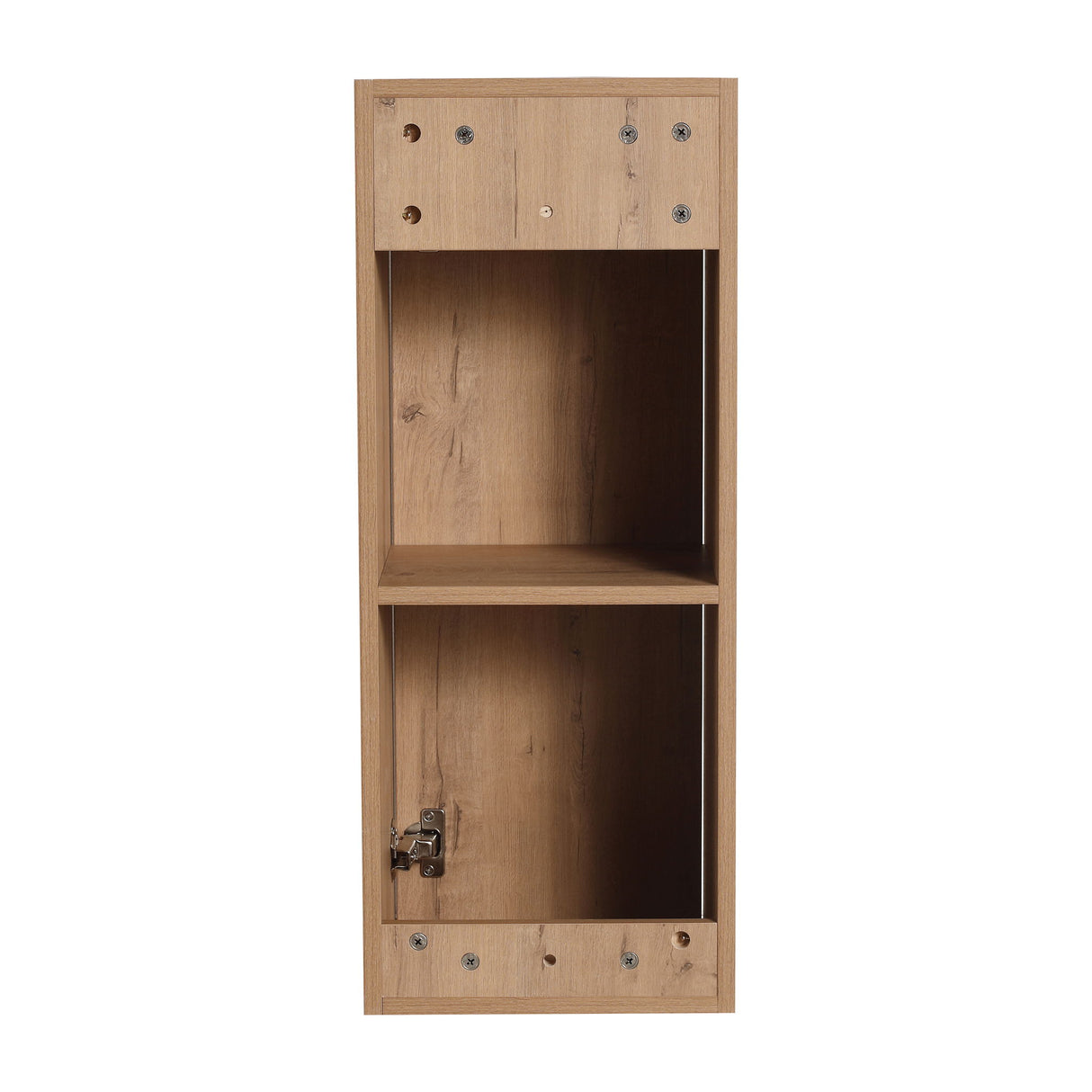 Modern Wall Mounted Bathroom Vanity With Resin Sink And Side Cabinet, Soft Close Drawer, Imitative - Imitative Oak