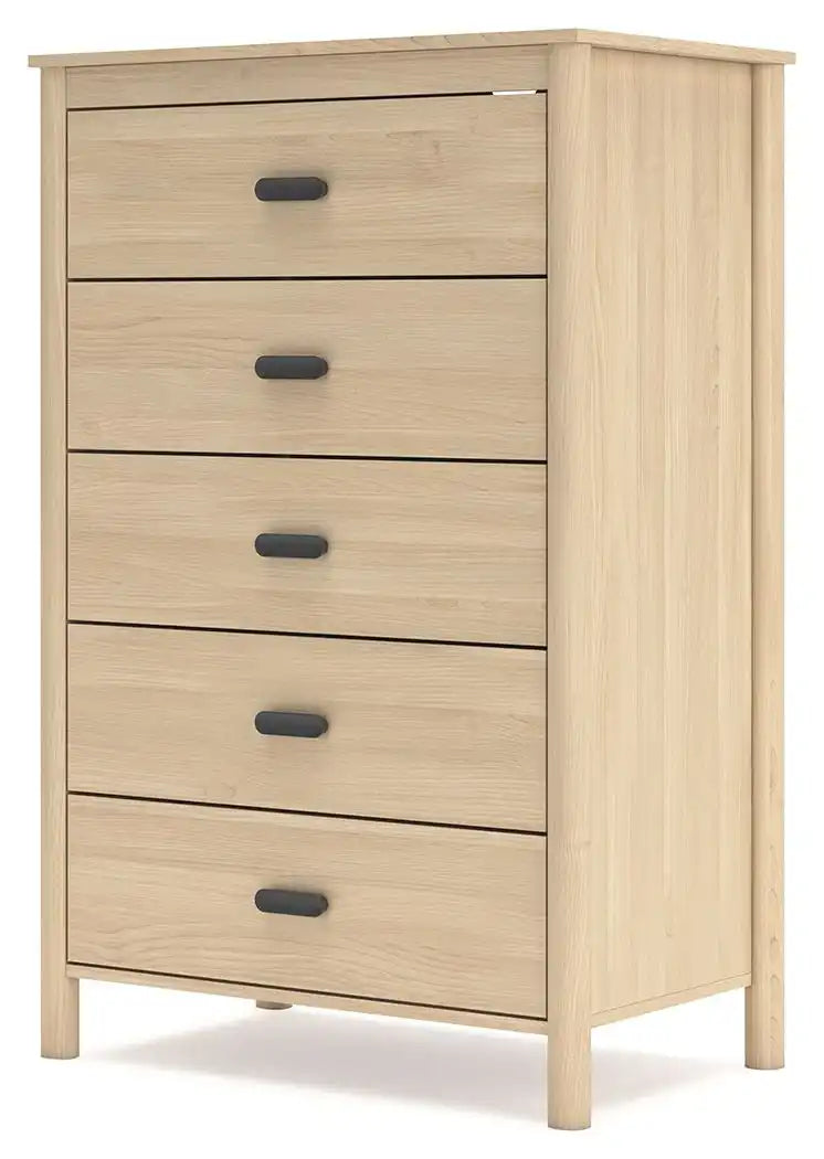 Cabinella - Five Drawer Chest - Tan - Best Buy Furniture