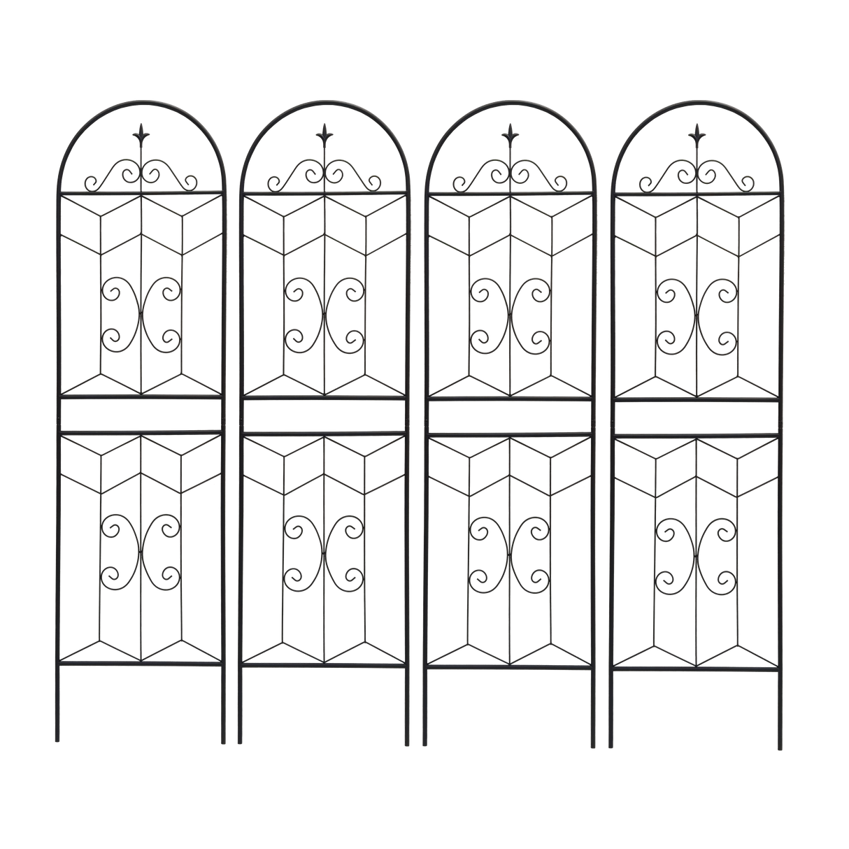 4 Pack Metal Garden Trellis