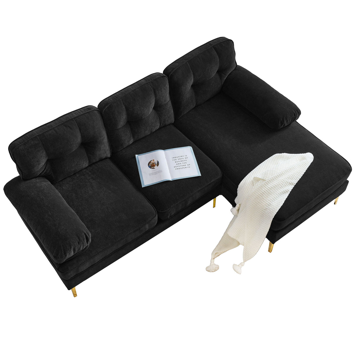 Modern L Shaped Sectional Sofa For Living Room