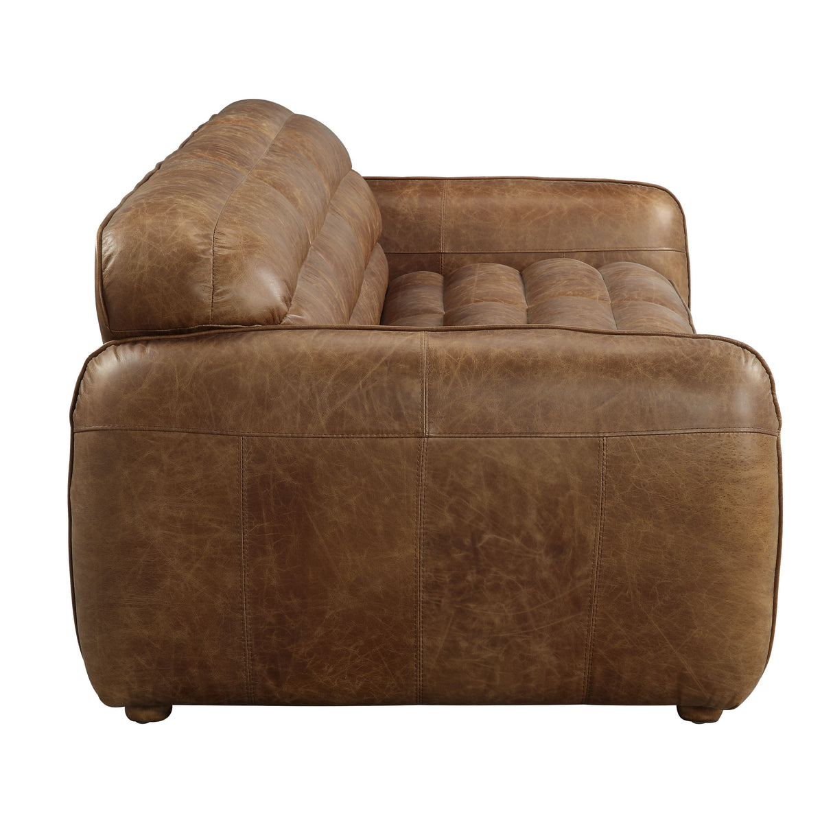 Rafer Cocoa Top Grain Leather Sofa