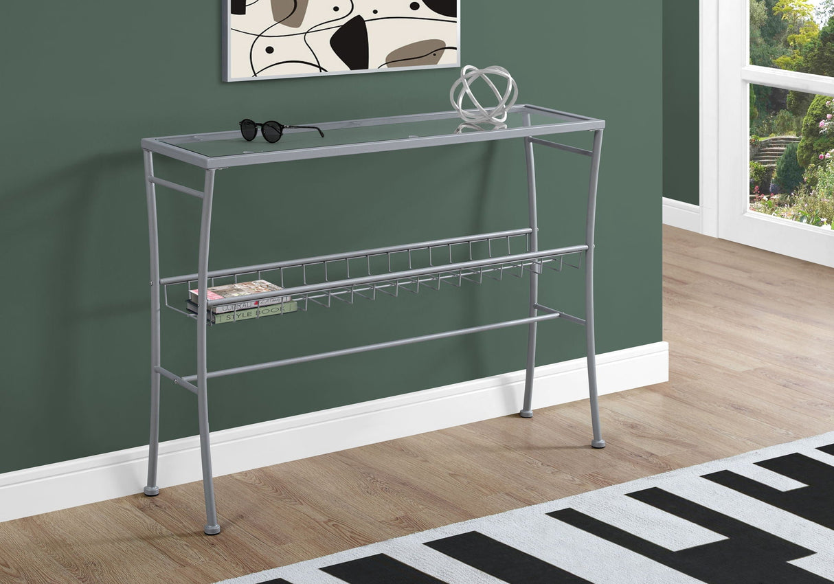 Accent Console Table For Entryway, Contemporary & Modern - Silver - Best Buy Furniture