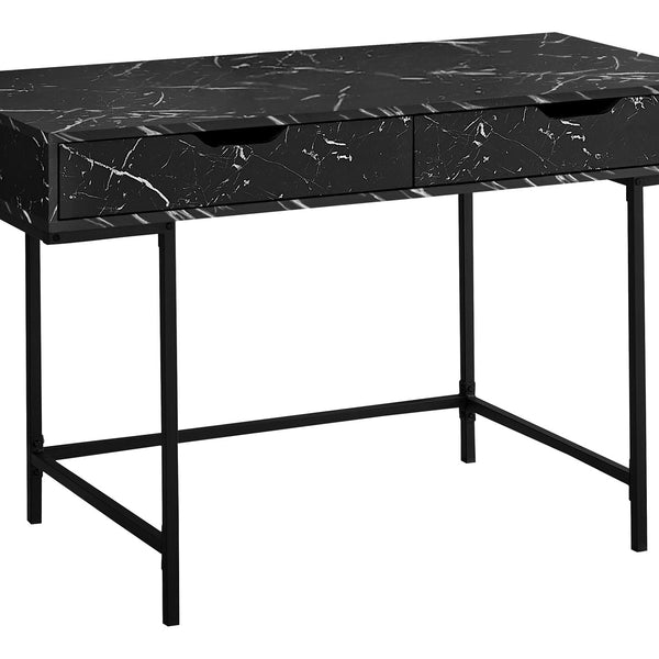 Computer Desk For Home Office, Storage Drawers, Marble Look Contemporary & Modern - Best Buy Furniture