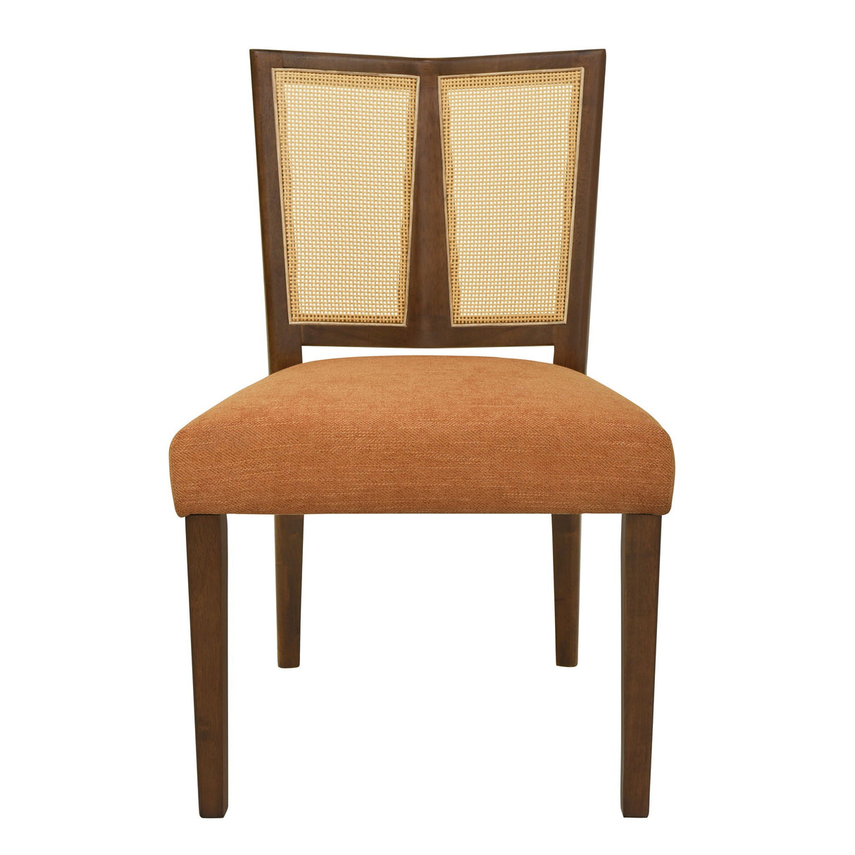 Mid Century Rattan Dining Chair Without Arms Set - Best Buy Furniture