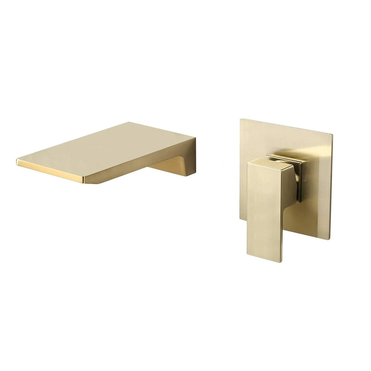 Single Handle Wall Mount Waterfall Bathroom Sink Faucet