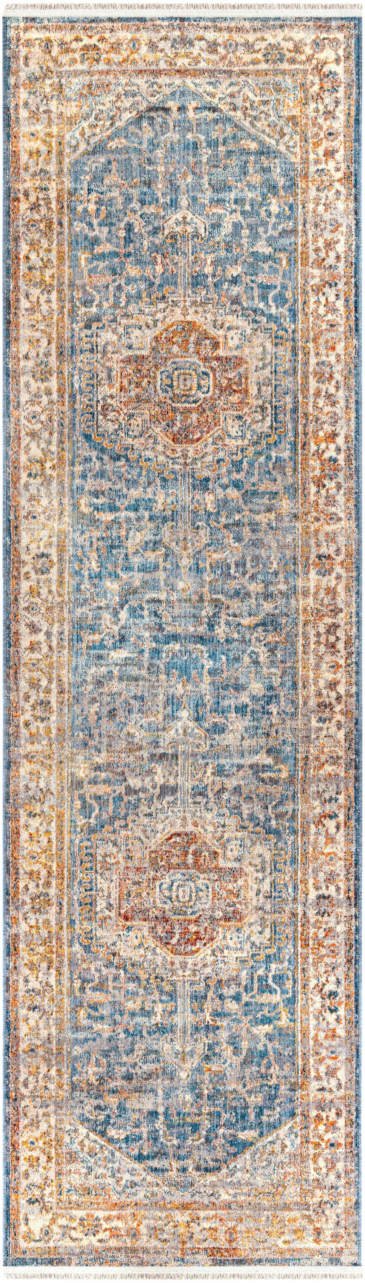 Solana Distressed Medallion Area Carpet - Clearance