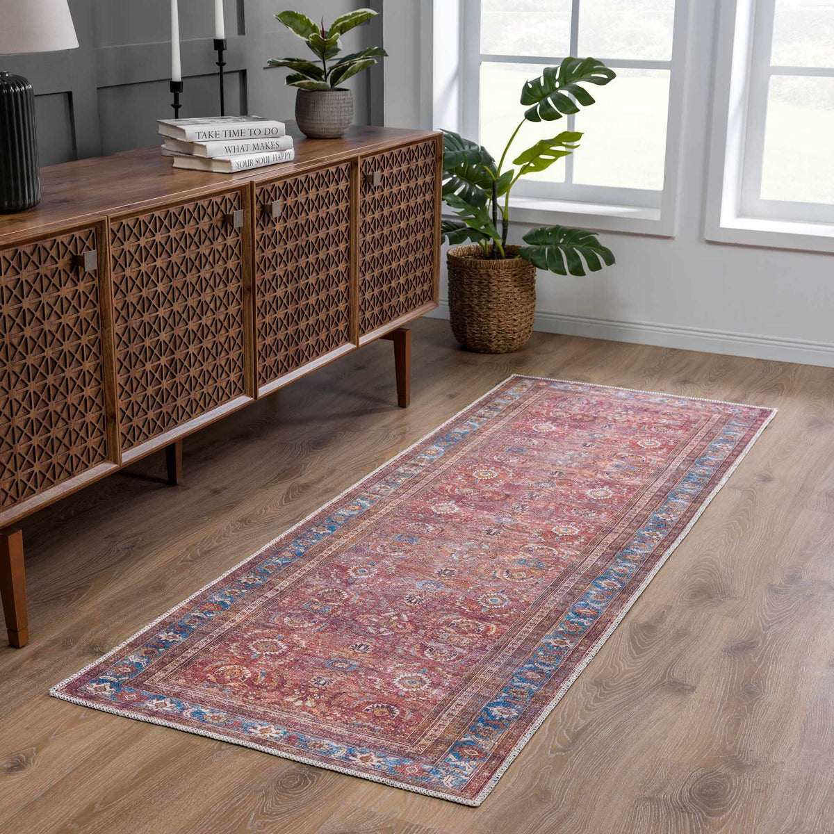 Boutique Rugs Rust Baki Traditional Washable Area Rug - view 10