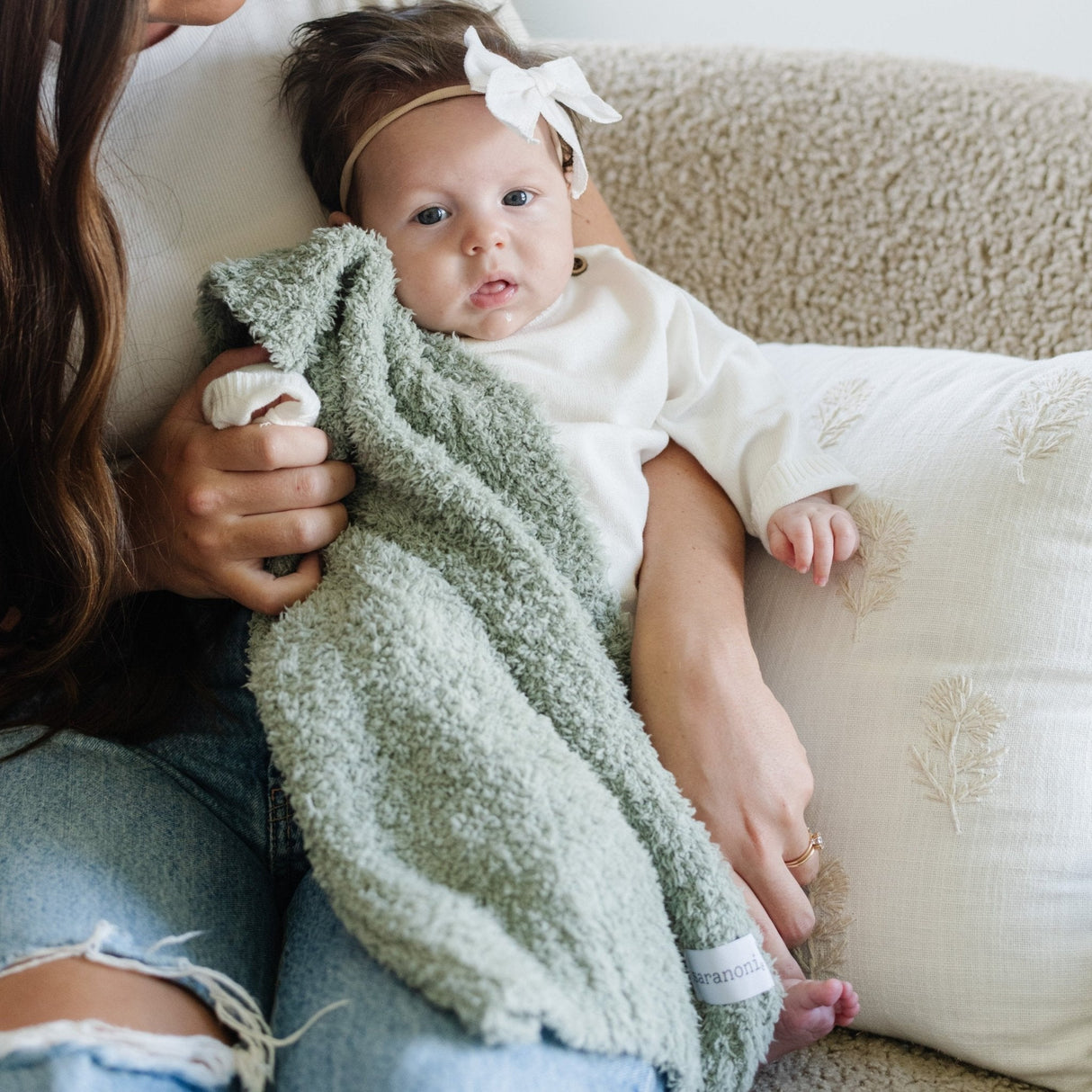 Saranoni BAMBONI® MINI BLANKETS in Sage