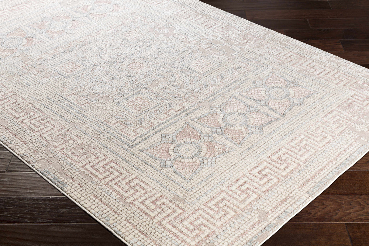 Terlingua Blush Greek Mosaic Carpet - Clearance