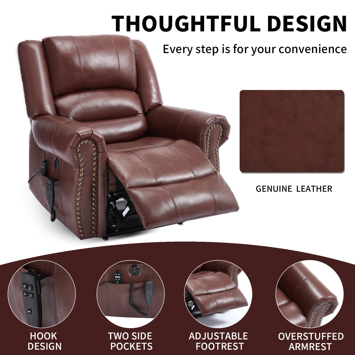Power Lift Recliner Chair with Heat Massage