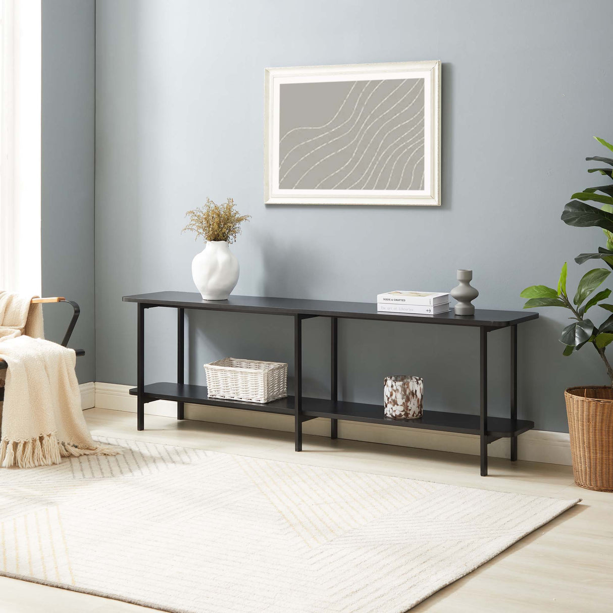 Celine - 2 Shelf Console Table