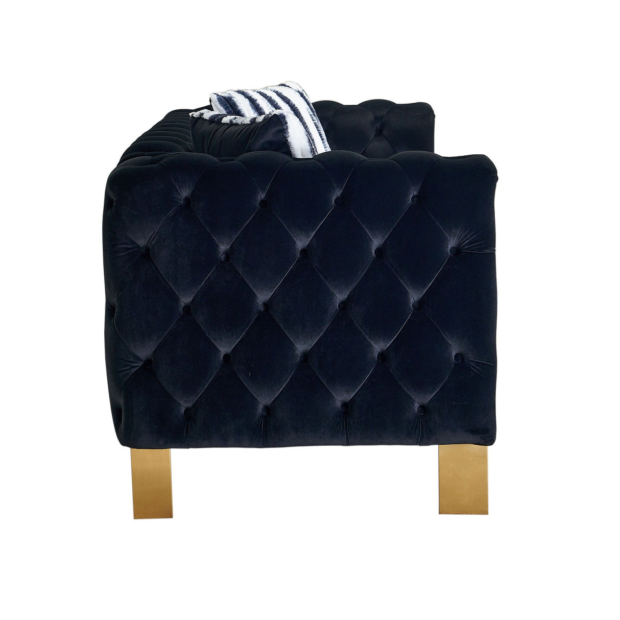 Chesterfield - Modern Tufted Living Room Sofa, 84.25''W Couch