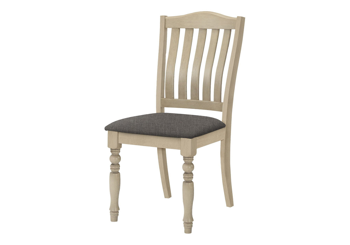 Dining Chair, Upholstered, Side, Transitional (Set of 2) - Gray - Best Buy Furniture