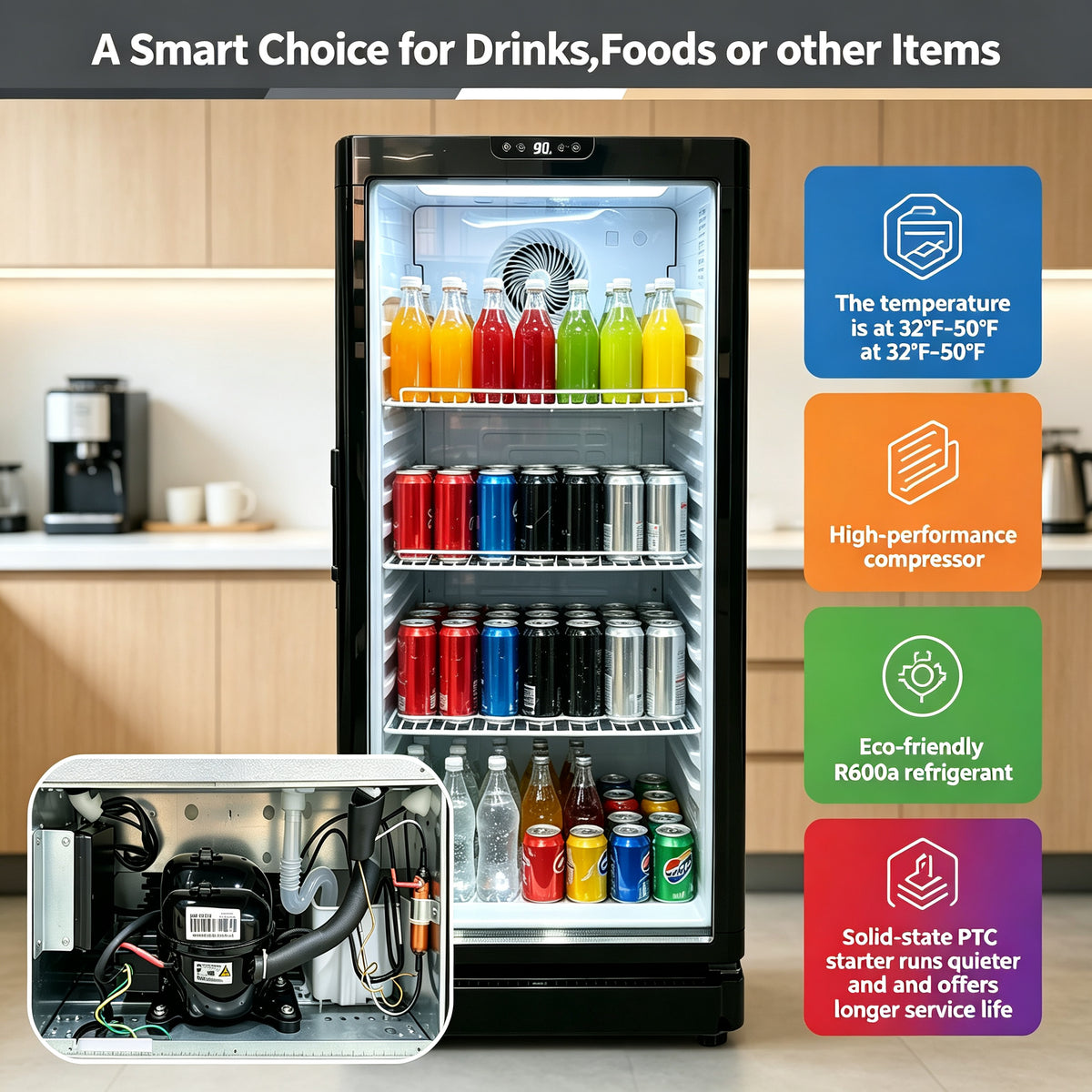 5.7 Cu.Ft Commercial Beverage Cooler