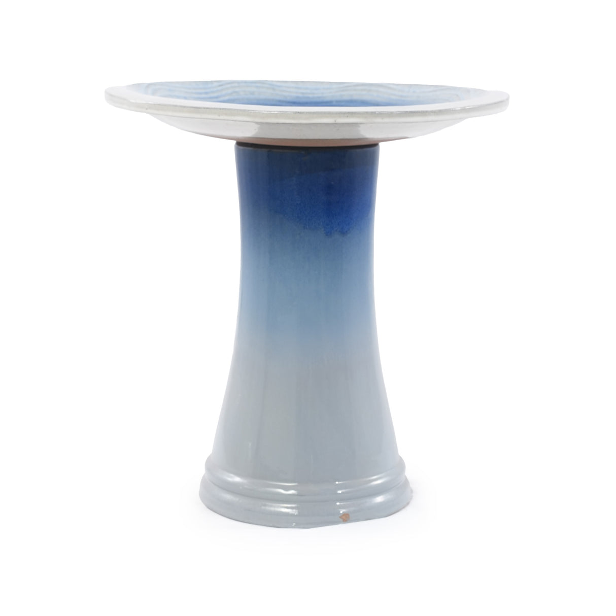 Handmade Glazed Ceramic Bird Bath
