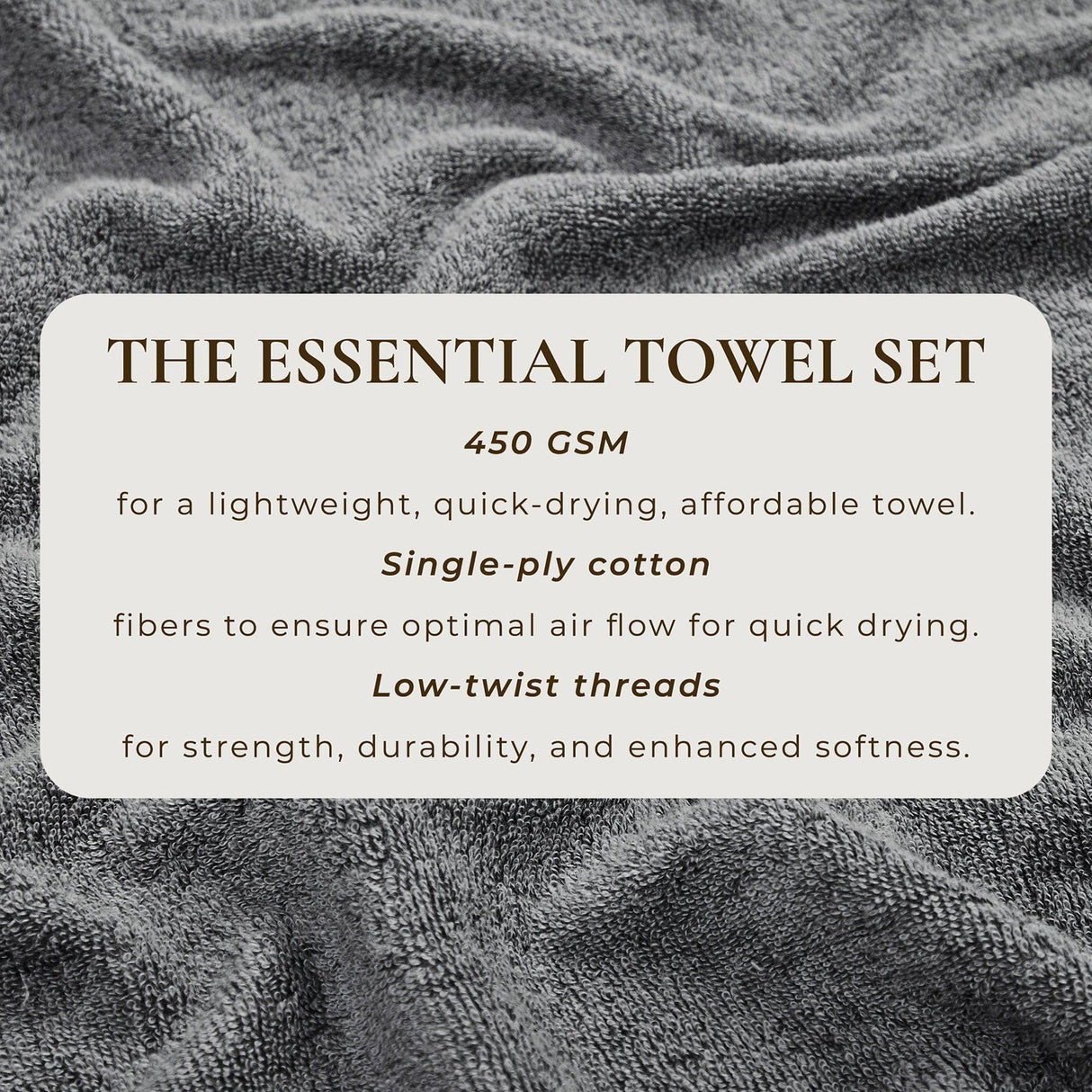Cotton Terry Bath Towel Set - Cooper Collection