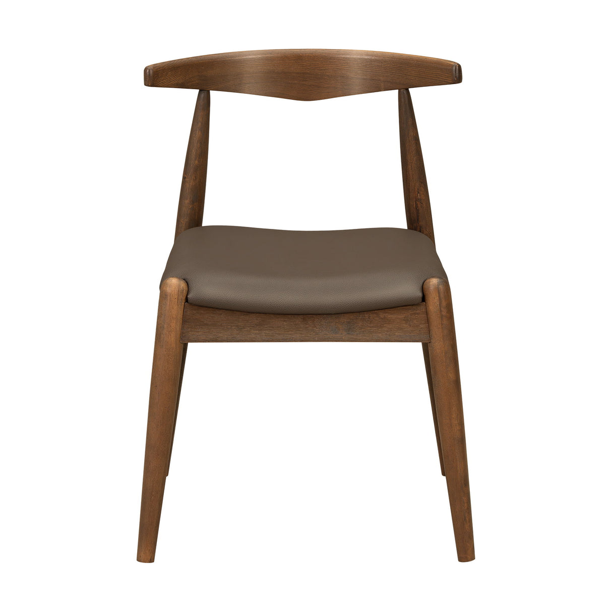 5 Piece Dining Set With 1 Table And 4 Upholstered Chairs - Brown / Walnut