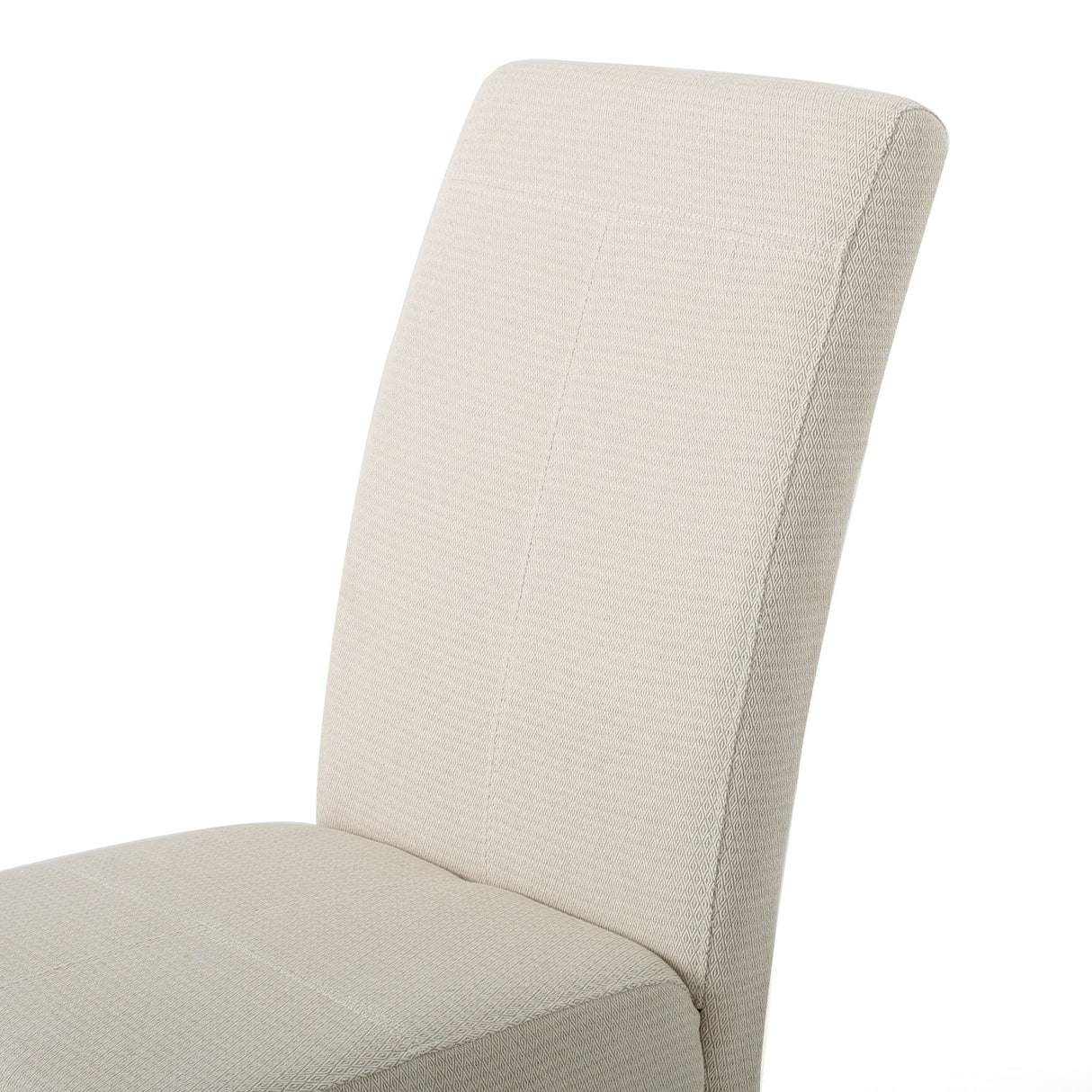 Upholstered Dining Chairs, Modern Fabric Dining Room Chair (Set of 2) - Beige