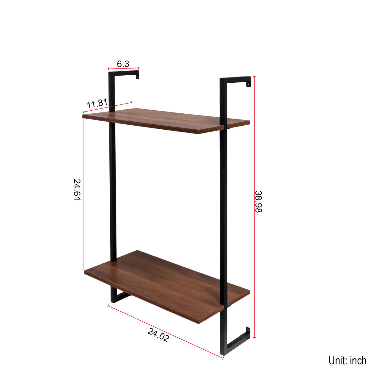 3 Tier and 2 Tier Bathroom Shelves Metal, Wood Hanging Storage Bookshelf